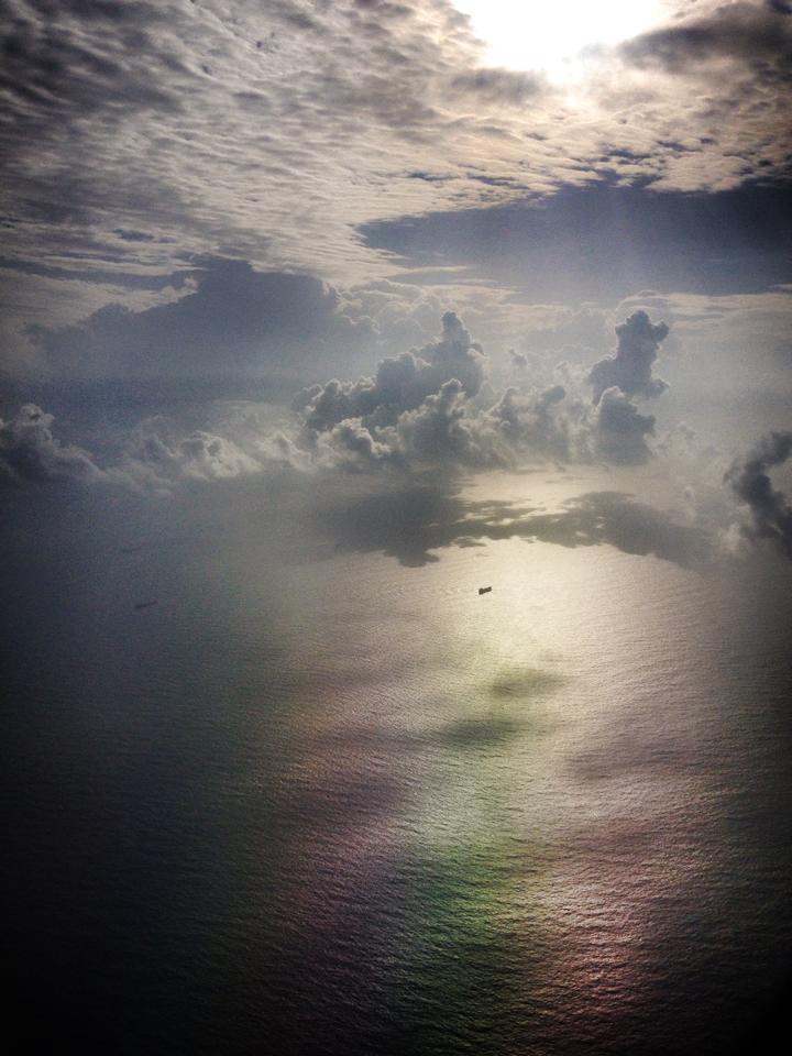 Above the Goan seas